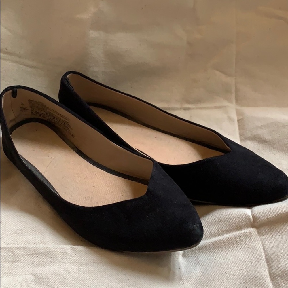 old navy black ballet flats